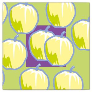 kort m kuvert: "Gula Äpplen"