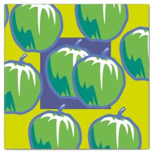 kort m kuvert: "Gröna Äpplen"