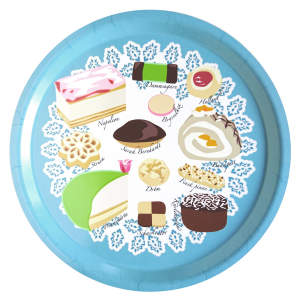 tray Ø 31cm:  "Swedish Fika"