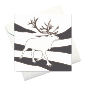 kort m kuvert: "En Vit Ren"