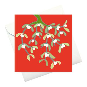 card w envelope: "Mistletoe"