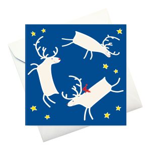 kort m kuvert: "Tre Renar"