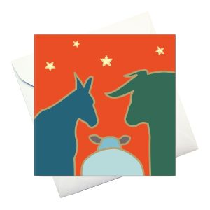 kort m kuvert: "Åsna får & oxe"