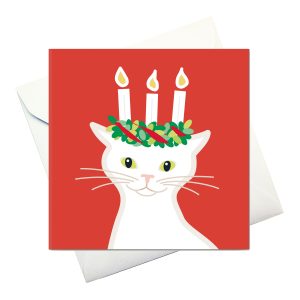 card w envelope: "Lucia Cat"