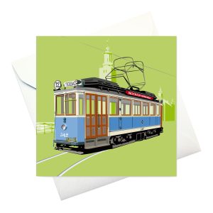 card w envelope: "Tram wagon class A12"