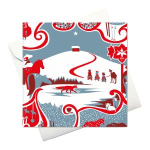 kort m kuvert: "Vinterlandskap med Svenska Julvisor"