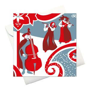 kort m kuvert: "Vi äro musikanter alltifrån Skaraborg"