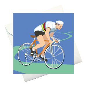card w envelope: "World Champion Bicycle"