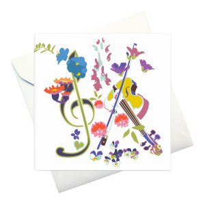 kort m kuvert: "Sommarblomster"