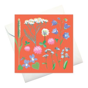 card w envelope: "Midsummer Flowers" (the flowers in the song)