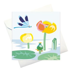 kort m kuvert: "Näckros & Slända"