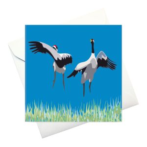 kort m kuvert: "Tranor"