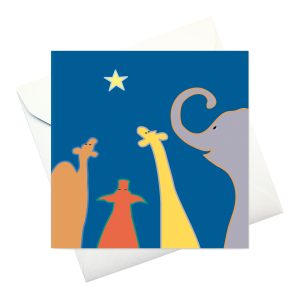 card w envelope:  Animals & Star