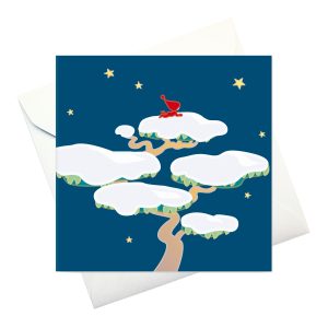 kort m kuvert: "Tomte i Tall"