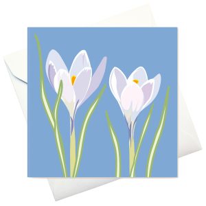 card w envelope: "Crocus"
