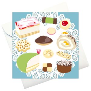 kort m kuvert: "Go-Fika"