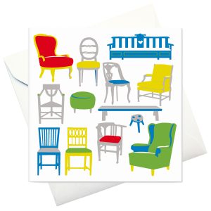 card w envelope: "Swedish Sitting Furniture"