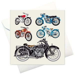 card w envelope:  "Swedish Vintage Motorcycles"