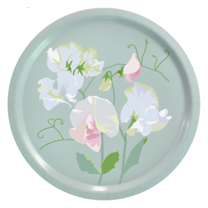 tray: "Sweet Peas"   Ø 39cm