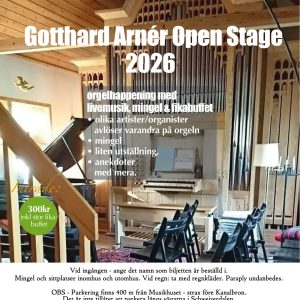 BILJETT till "Gotthard Arnér Open Stage 2026" 27 juli kl 14-17
